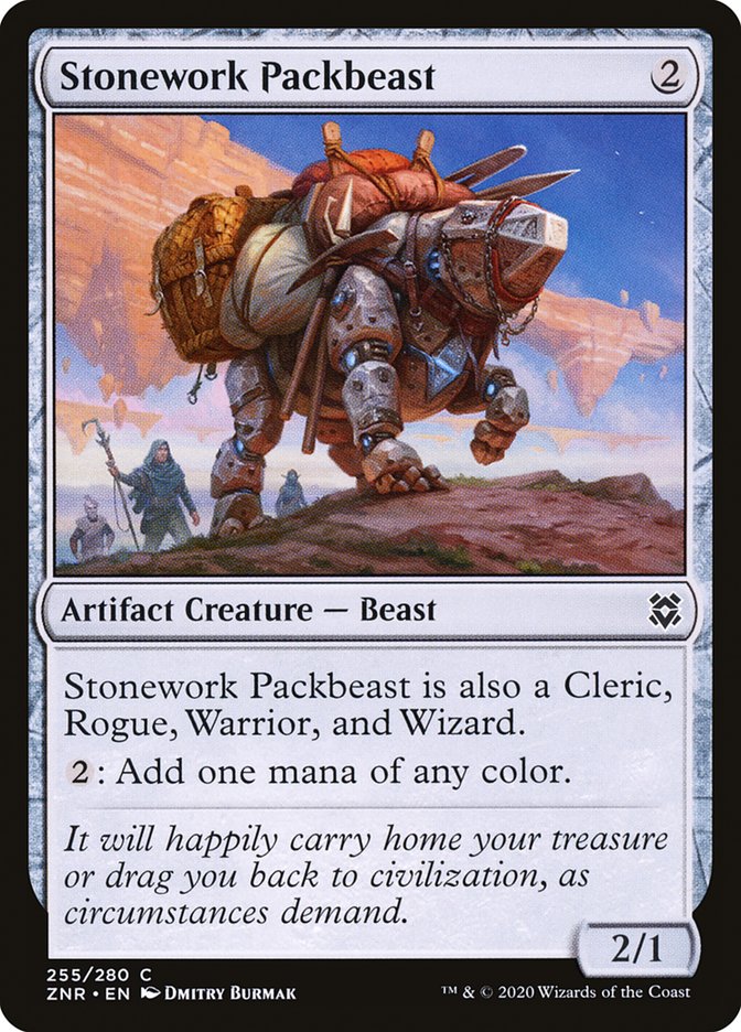 Stonework Packbeast [Zendikar Rising] | Pegasus Games WI