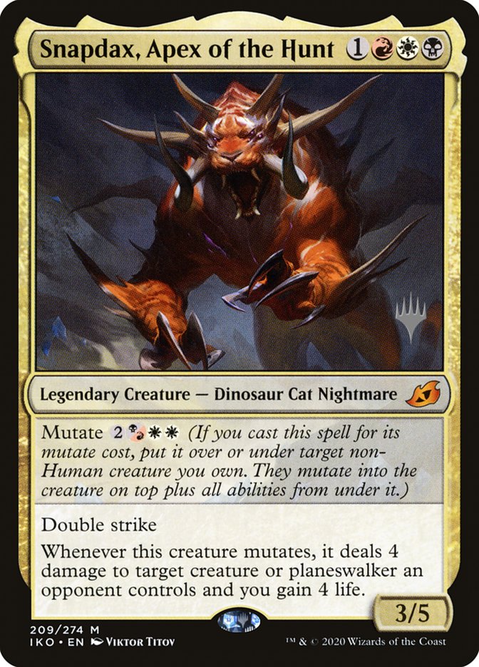 Snapdax, Apex of the Hunt (Promo Pack) [Ikoria: Lair of Behemoths Promos] | Pegasus Games WI