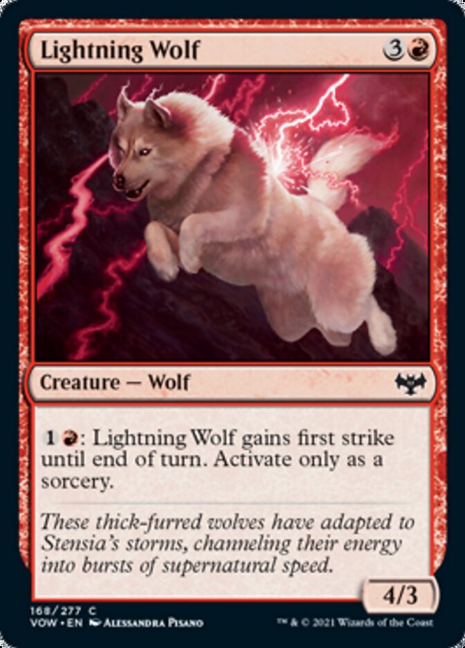 Lightning Wolf [Innistrad: Crimson Vow] | Pegasus Games WI