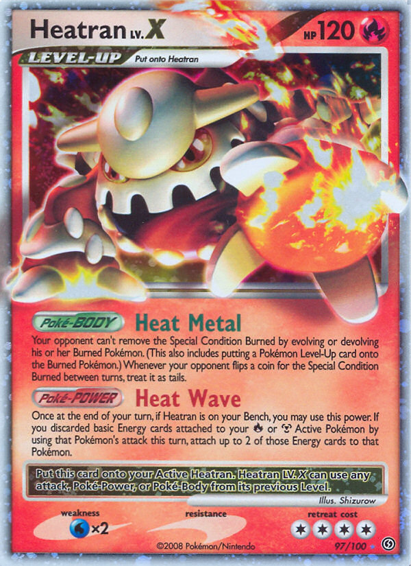 Heatran LV.X (97/100) [Diamond & Pearl: Stormfront] | Pegasus Games WI