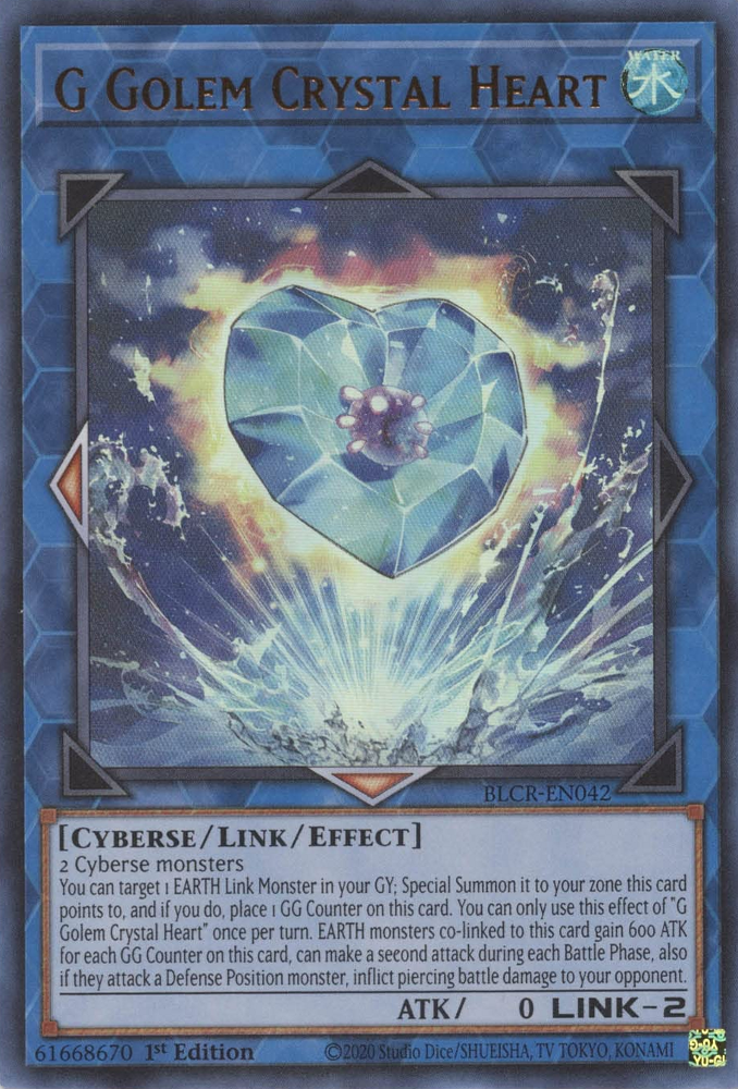 G Golem Crystal Heart [BLCR-EN042] Ultra Rare | Pegasus Games WI