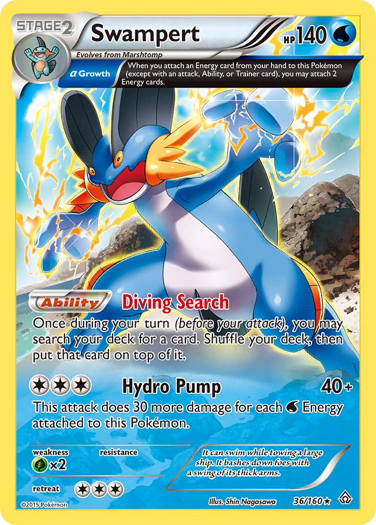 Swampert (36/160) [XY: Primal Clash] | Pegasus Games WI