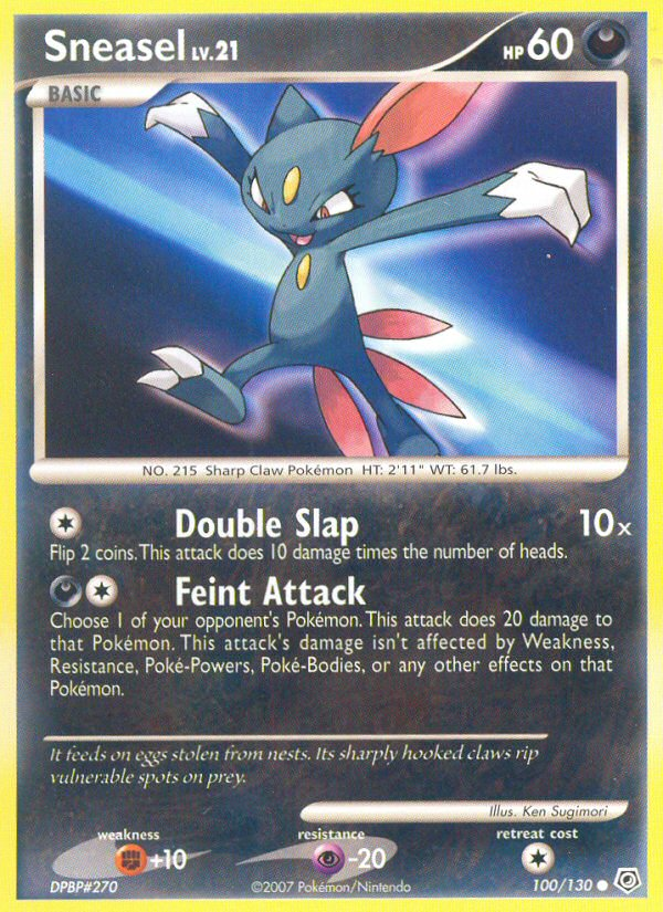 Sneasel (100/130) [Diamond & Pearl: Base Set] | Pegasus Games WI