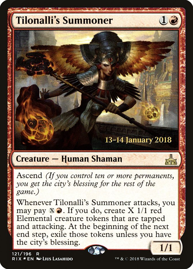 Tilonalli's Summoner [Rivals of Ixalan Prerelease Promos] | Pegasus Games WI