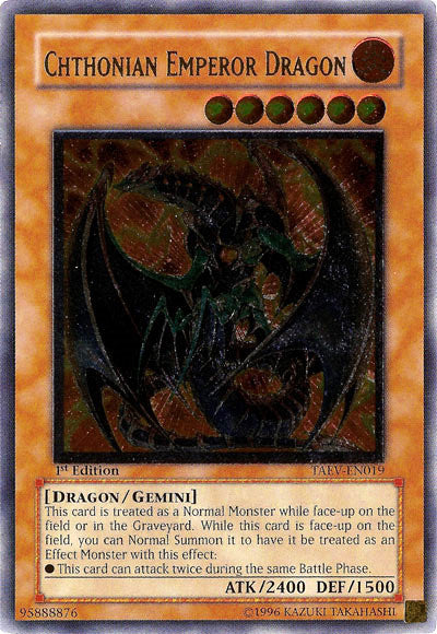 Chthonian Emperor Dragon [TAEV-EN019] Ultimate Rare | Pegasus Games WI