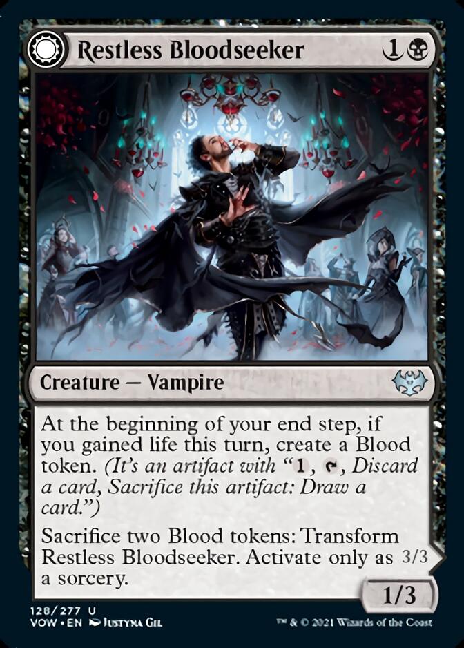 Restless Bloodseeker // Bloodsoaked Reveler [Innistrad: Crimson Vow] | Pegasus Games WI