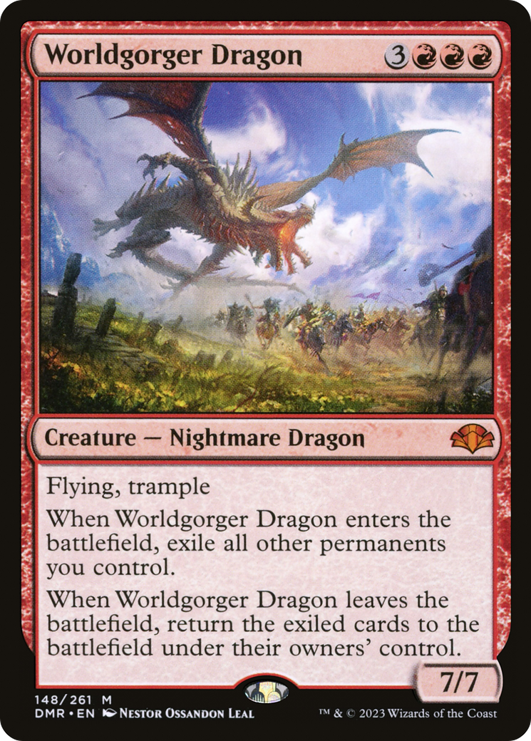 Worldgorger Dragon [Dominaria Remastered] | Pegasus Games WI