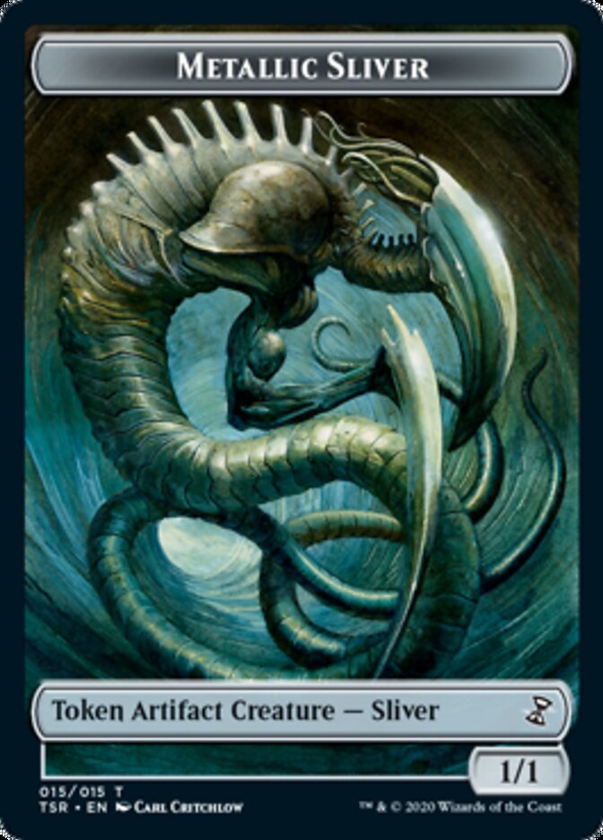 Metallic Sliver Token [Time Spiral Remastered Tokens] | Pegasus Games WI