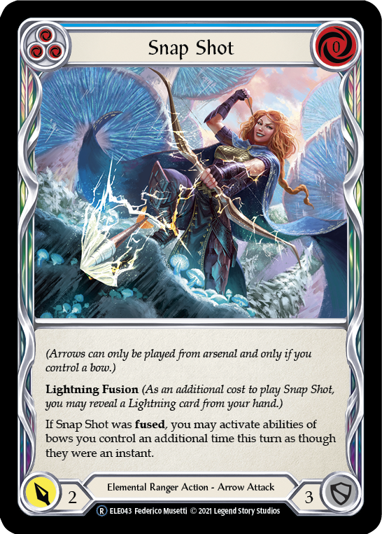 Snap Shot (Blue) [U-ELE043] Unlimited Rainbow Foil | Pegasus Games WI