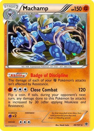 Machamp (49/101) (Cosmos Holo) [Black & White: Plasma Blast] | Pegasus Games WI