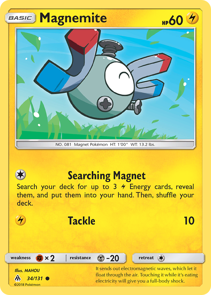 Magnemite (34/131) [Sun & Moon: Forbidden Light] | Pegasus Games WI