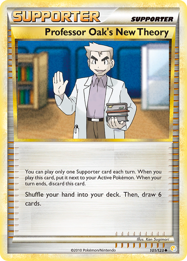 Professor Oak's New Theory (101/123) [HeartGold & SoulSilver: Base Set] | Pegasus Games WI