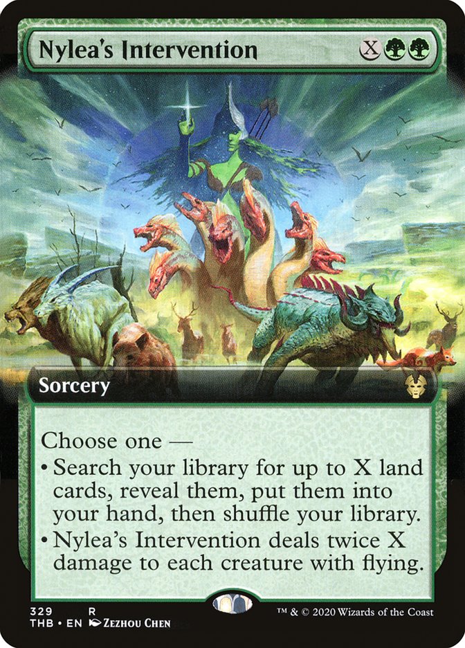 Nylea's Intervention (Extended Art) [Theros Beyond Death] | Pegasus Games WI