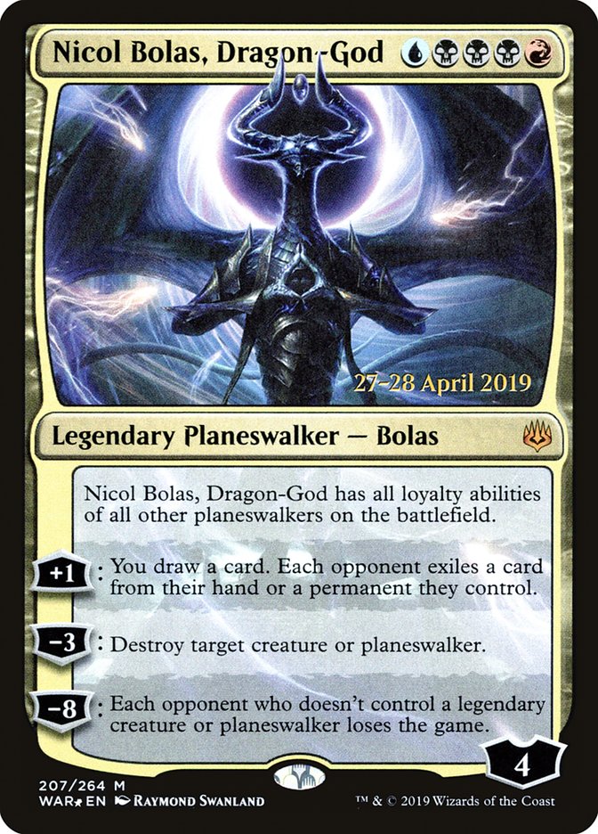 Nicol Bolas, Dragon-God [War of the Spark Prerelease Promos] | Pegasus Games WI