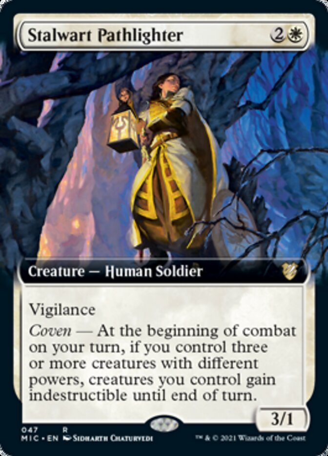 Stalwart Pathlighter (Extended Art) [Innistrad: Midnight Hunt Commander] | Pegasus Games WI