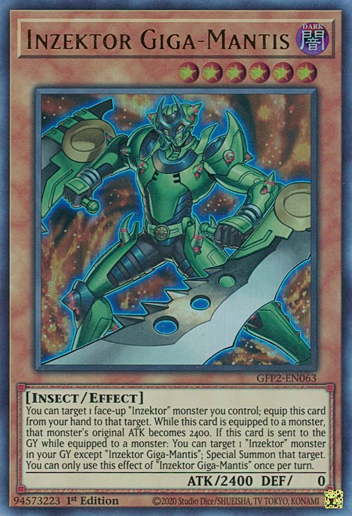 Inzektor Giga-Mantis [GFP2-EN063] Ultra Rare | Pegasus Games WI