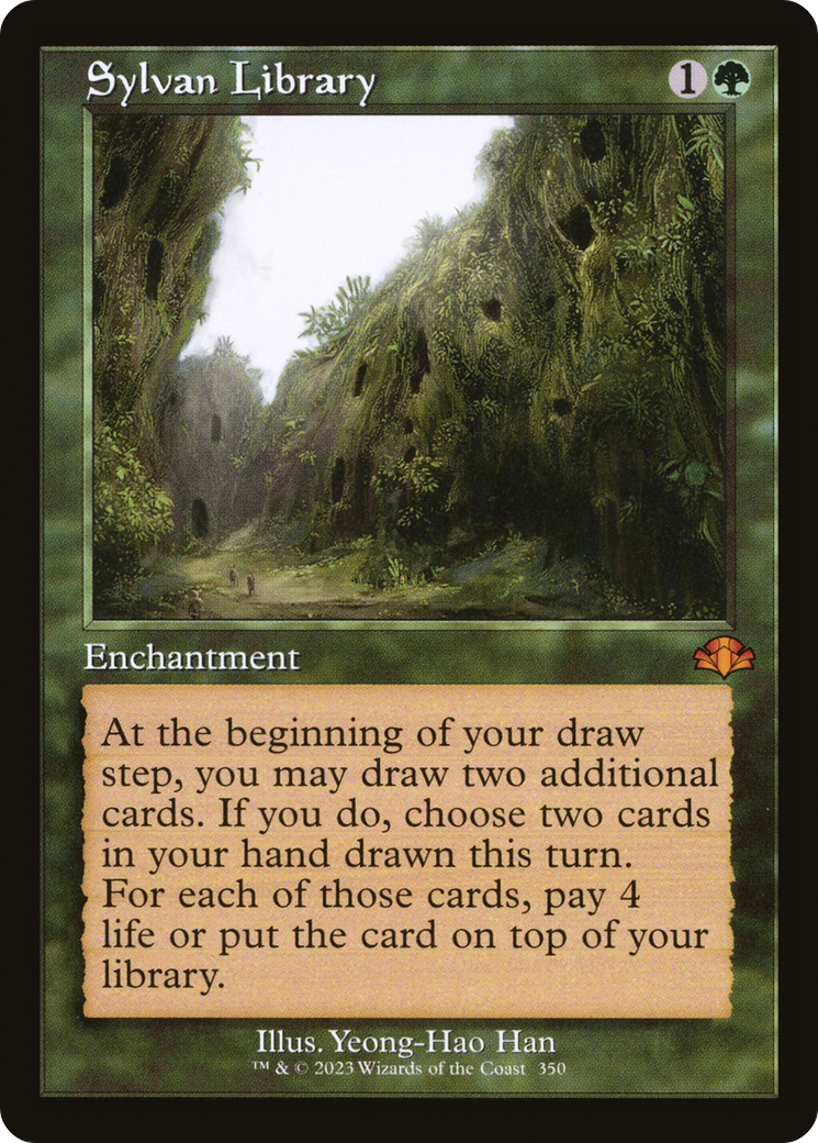 Sylvan Library (Retro) [Dominaria Remastered] | Pegasus Games WI