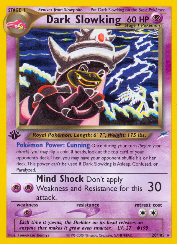 Dark Slowking (20/105) [Neo Destiny 1st Edition] | Pegasus Games WI