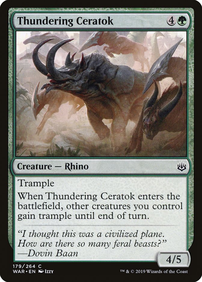 Thundering Ceratok [War of the Spark] | Pegasus Games WI