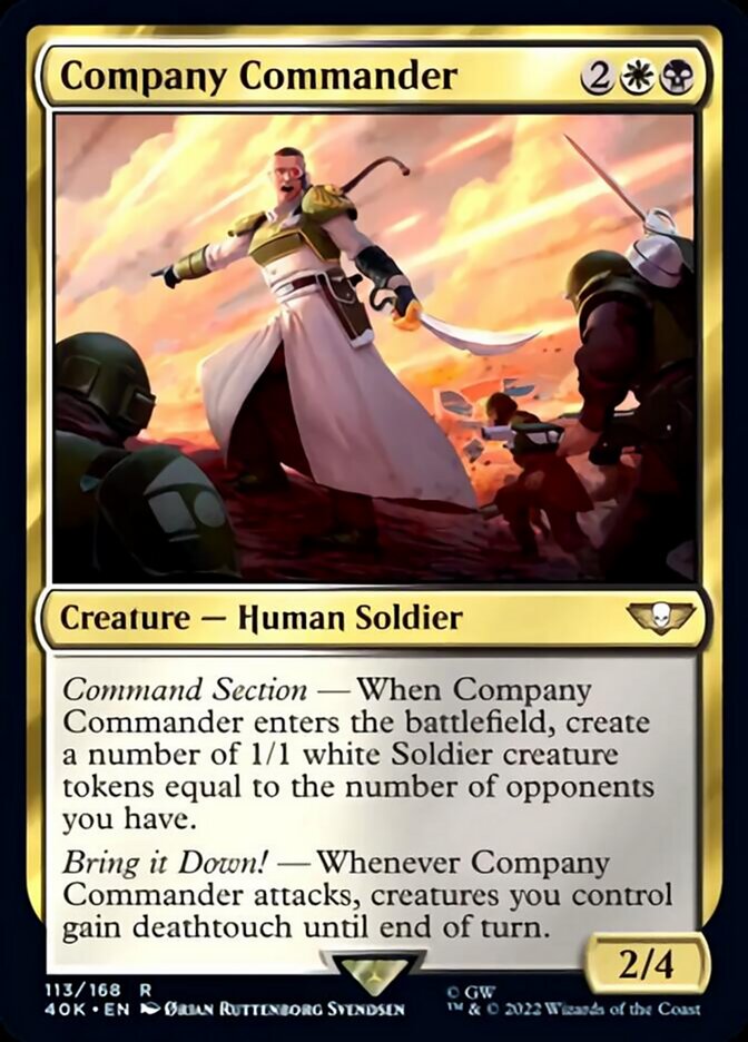 Company Commander (Surge Foil) [Warhammer 40,000] | Pegasus Games WI