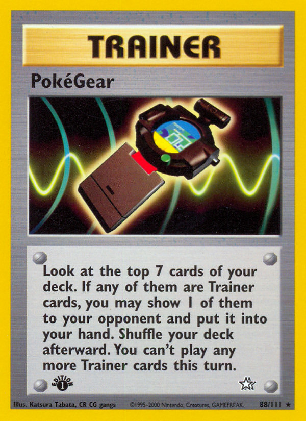 PokeGear (88/111) [Neo Genesis 1st Edition] | Pegasus Games WI