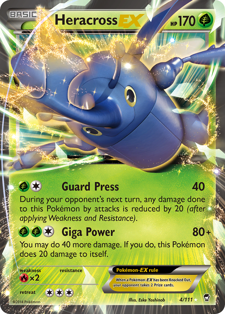 Heracross EX (4/111) [XY: Furious Fists] | Pegasus Games WI