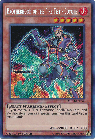 Brotherhood of the Fire Fist - Coyote [MP14-EN054] Secret Rare | Pegasus Games WI