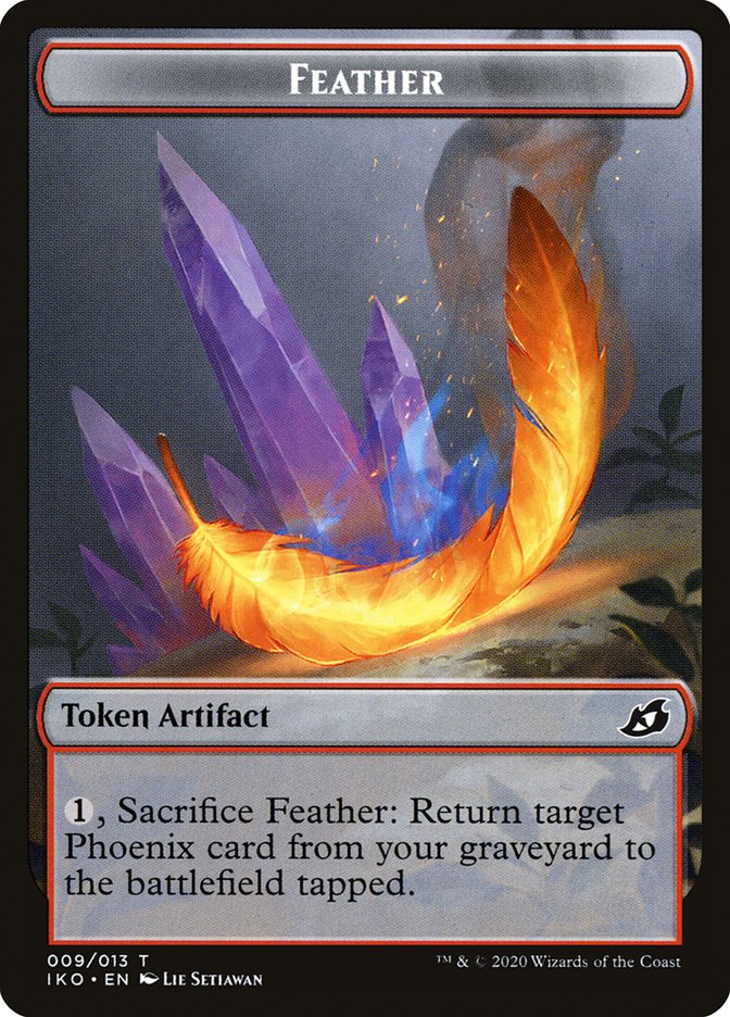 Feather Token [Ikoria: Lair of Behemoths Tokens] | Pegasus Games WI