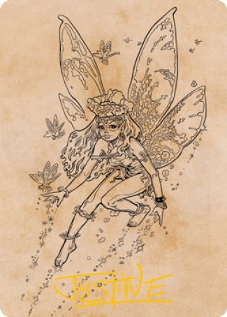 Pixie Guide (Showcase) Art Card (Gold-Stamped Signature) [Dungeons & Dragons: Adventures in the Forgotten Realms Art Series] | Pegasus Games WI