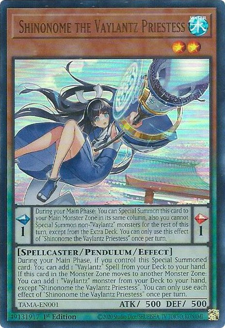 Shinonome the Vaylantz Priestess [TAMA-EN001] Ultra Rare | Pegasus Games WI