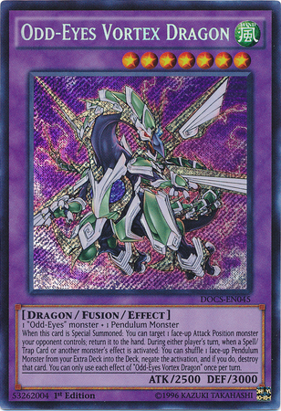 Odd-Eyes Vortex Dragon [DOCS-EN045] Secret Rare | Pegasus Games WI