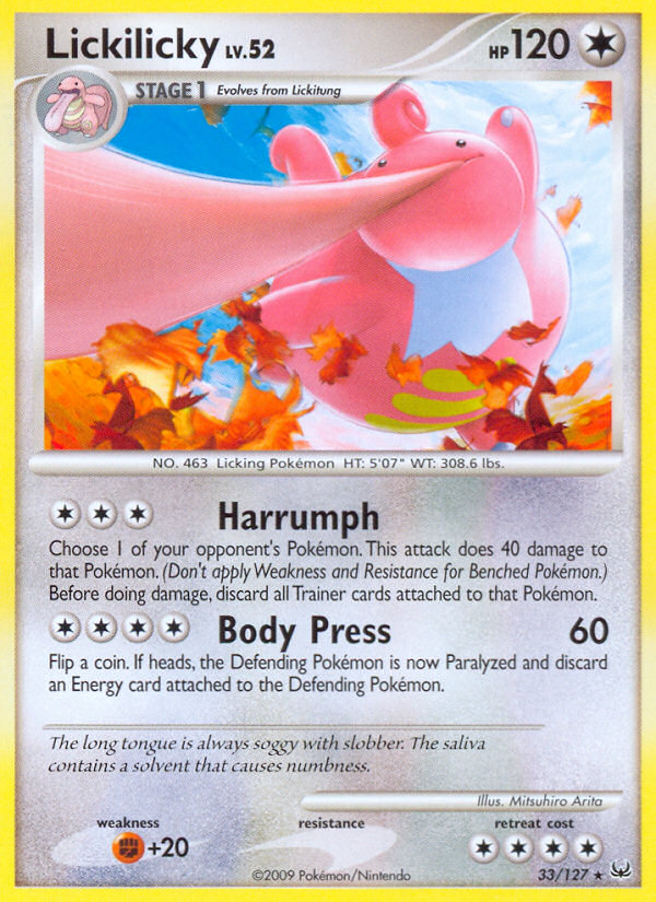 Lickilicky (33/127) [Platinum: Base Set] | Pegasus Games WI