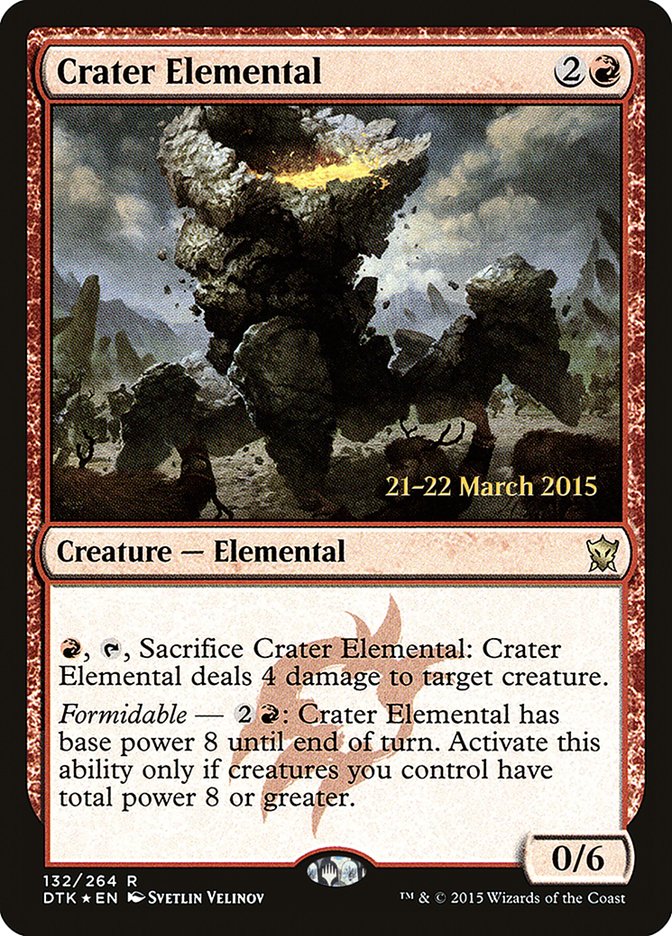 Crater Elemental [Dragons of Tarkir Prerelease Promos] | Pegasus Games WI