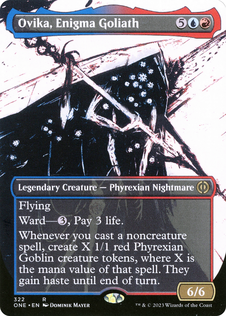 Ovika, Enigma Goliath (Borderless Ichor) [Phyrexia: All Will Be One] | Pegasus Games WI