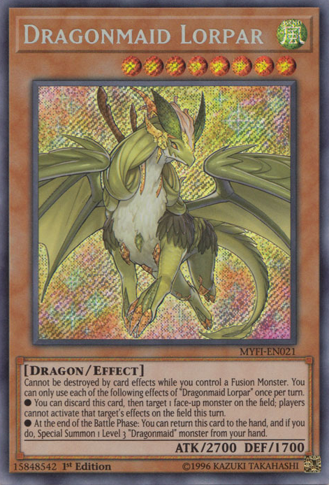 Dragonmaid Lorpar [MYFI-EN021] Secret Rare | Pegasus Games WI