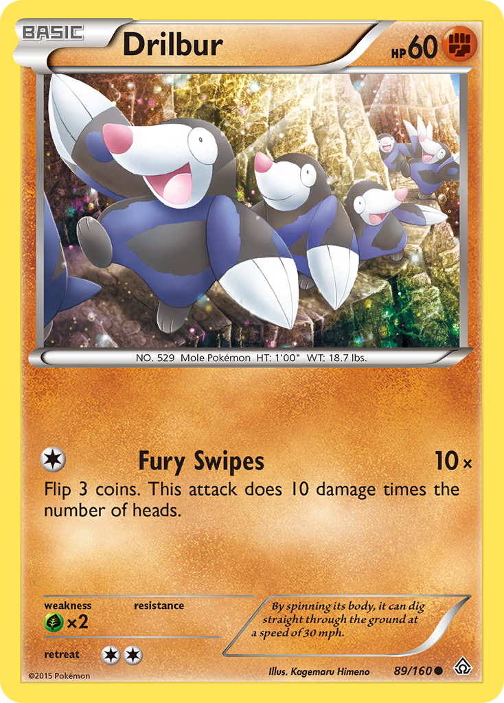 Drilbur (89/160) [XY: Primal Clash] | Pegasus Games WI
