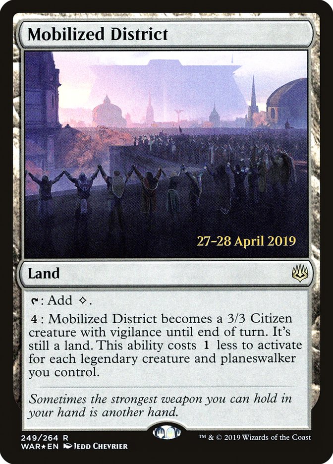 Mobilized District [War of the Spark Prerelease Promos] | Pegasus Games WI