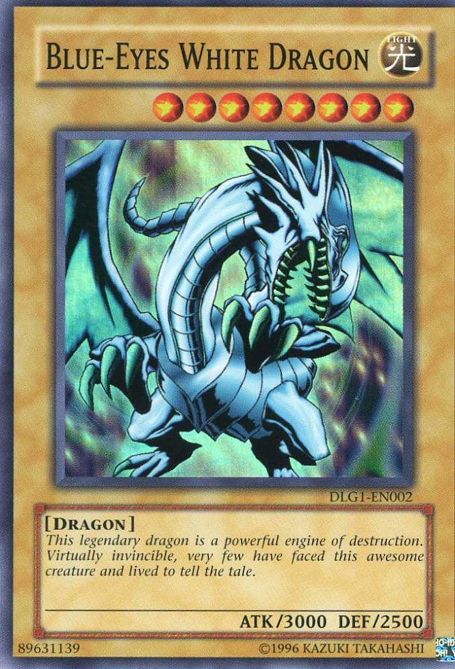 Blue-Eyes White Dragon [DLG1-EN002] Super Rare | Pegasus Games WI