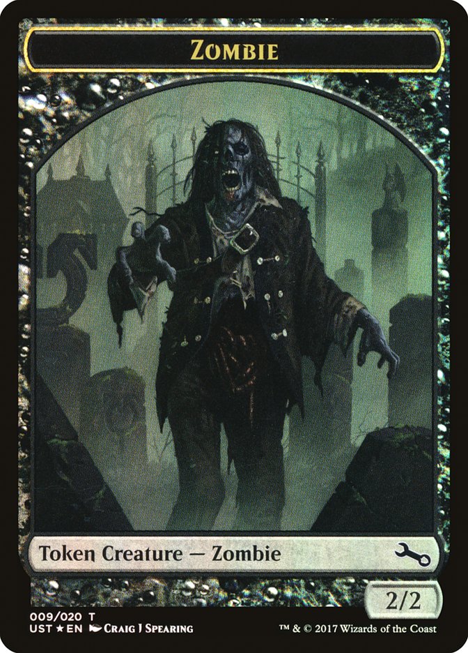 Zombie // Zombie Double-Sided Token [Unstable Tokens] | Pegasus Games WI