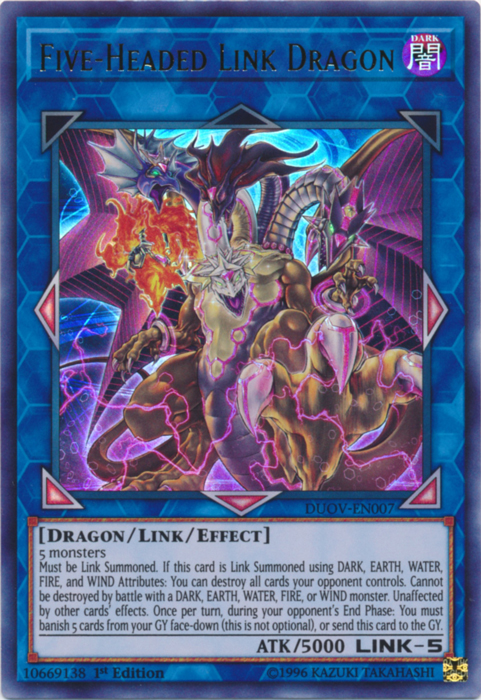 Five-Headed Link Dragon [DUOV-EN007] Ultra Rare | Pegasus Games WI