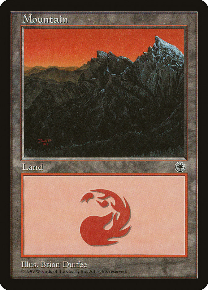 Mountain (9/7 Signature / No Peak on Left) [Portal] | Pegasus Games WI