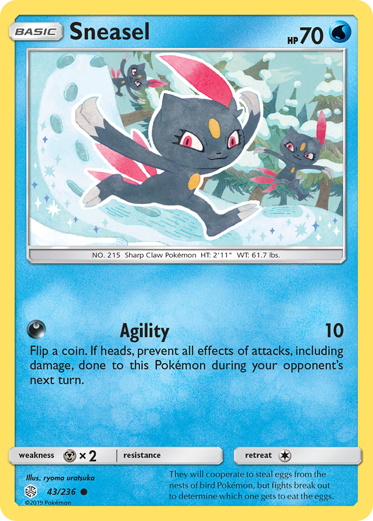 Sneasel (43/236) [Sun & Moon: Cosmic Eclipse] | Pegasus Games WI