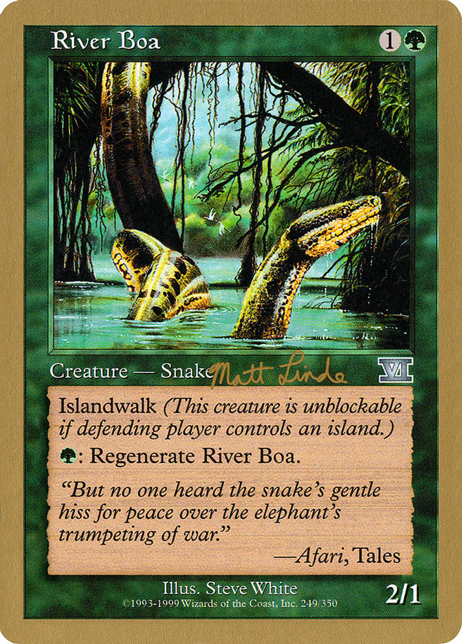 River Boa (Matt Linde) [World Championship Decks 1999] | Pegasus Games WI