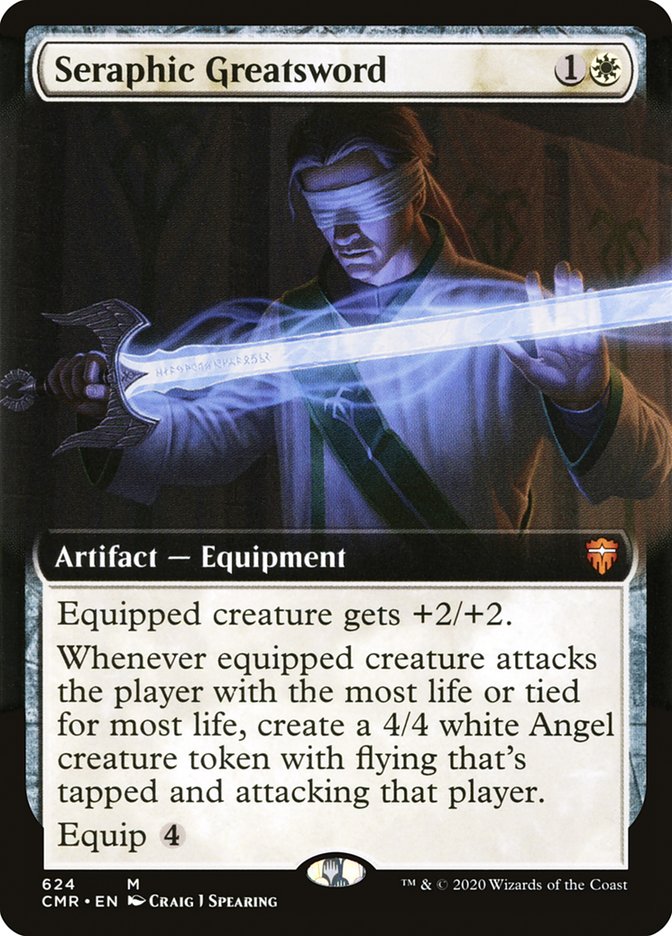 Seraphic Greatsword (Extended Art) [Commander Legends] | Pegasus Games WI