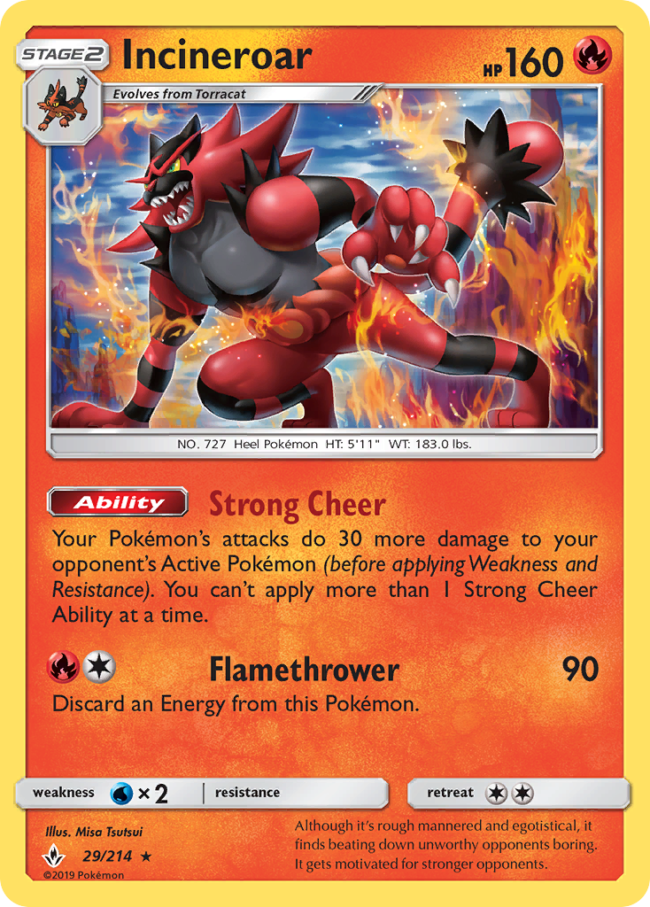 Incineroar (29/214) [Sun & Moon: Unbroken Bonds] | Pegasus Games WI