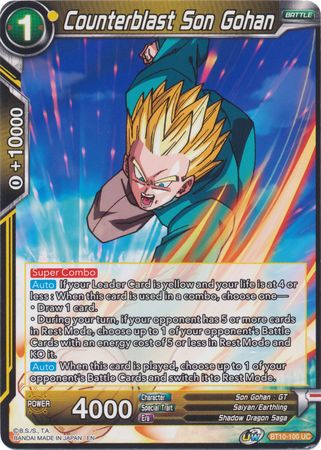 Counterblast Son Gohan [BT10-100] | Pegasus Games WI