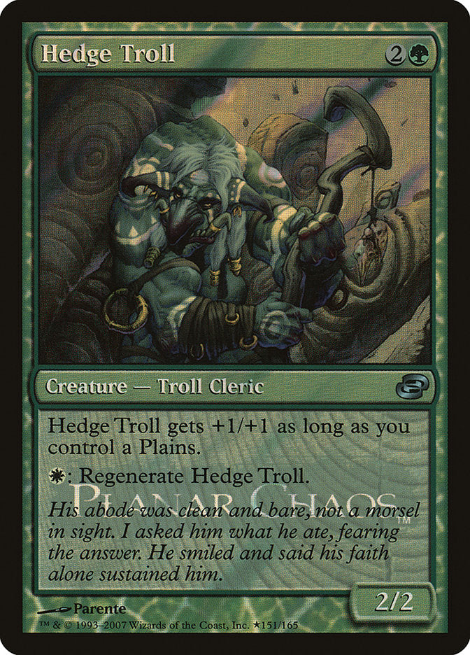 Hedge Troll [Planar Chaos Promos] | Pegasus Games WI