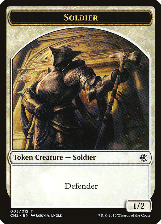 Soldier Token (003/012) [Conspiracy: Take the Crown Tokens] | Pegasus Games WI