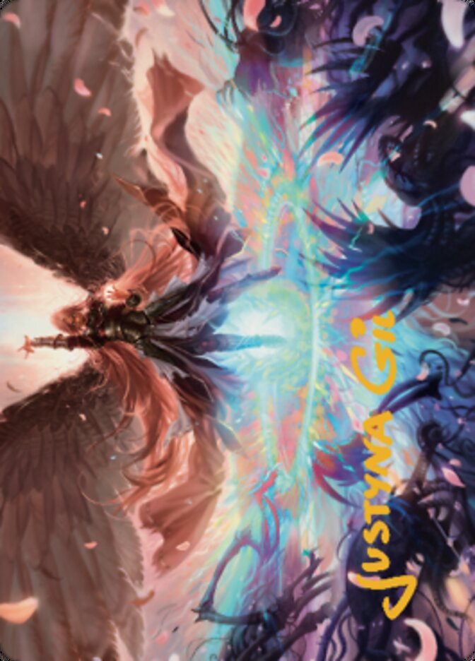 Iridian Maelstrom Art Card (Gold-Stamped Signature) [Dominaria United Art Series] | Pegasus Games WI