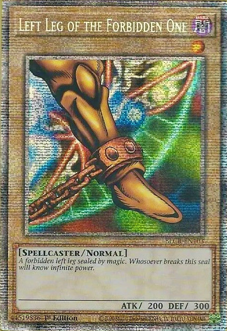Left Leg of the Forbidden One [BLCR-EN103] Starlight Rare | Pegasus Games WI
